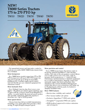 New Holland T8040 Specifications