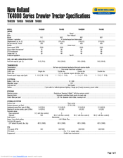 New Holland TK4050M Specifications