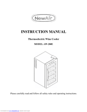 NewAir Thermoelectric Wine Cooler AW-280E Instruction Manual