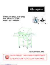 Charmglow 720-0230 Use And Care Manual