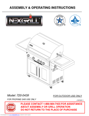 Nexgrill 720-0439 Assembly & Operating Instructions