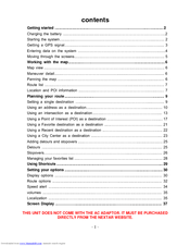 Nextar Global Positioning Satellites User Manual