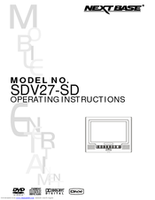 Nextbase SDV27-SD Operating Instructions Manual
