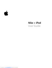 Nike Nike + iPod User Manual