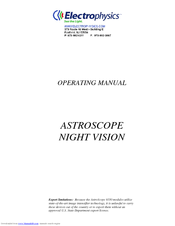 Electrophysics AstroScope 9350 Operating Manual