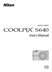 Nikon Coolpix S640 User Manual