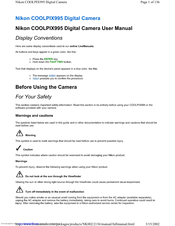 Nikon COOLPIX995 User Manual