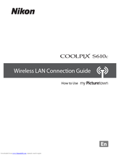 Nikon MY PICTURETOWN S610C Connection Manual