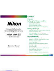 Nikon View DX Reference Manual