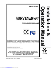 Vicon SurveyorVFT SVFT-C266A-C Installation And Operation Manual