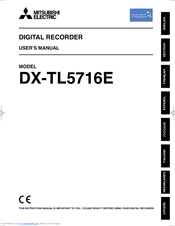 Mitsubishi Electric DX-TL5716E User Manual