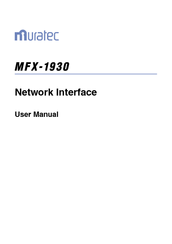 Muratec MFX-1930 User Manual