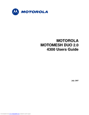 Motorola MOTOMESH DUO 2.0 4300 User Manual