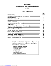 Pinnacle UPS/400 Installation Manual