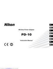 Nikon PD-10 Instruction Manual