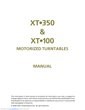 ANYTHING3D XT-350 Manual