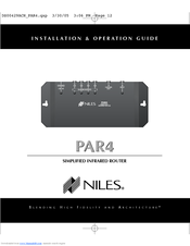 Niles PAR4 Installation And Operation Manual