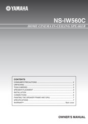 Yamaha NS-IW560C Owner's Manual