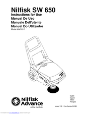 Nilfisk-Advance SW 650 Instructions For Use Manual