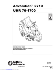 Nilfisk-Advance Advolution 56422001 Instructions For Use Manual