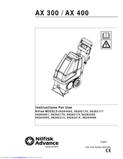 Nilfisk-Advance 56262171 Instructions For Use Manual