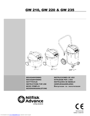 Nilfisk-Advance GW 235 Instructions For Use Manual