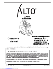 Alto SCRUBTEC R 571 C Operator's Manual