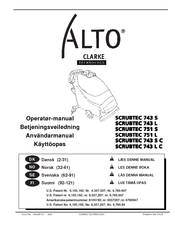 Alto SCRUBTEC 743 L C Operatør-Manual