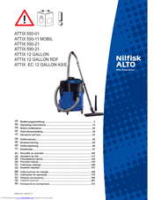 Nilfisk-ALTO ATTIX EC 12 GALLON AS/E Provozní Návod