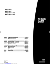 Nilfisk-ALTO WD 7 Operating Instructions Manual