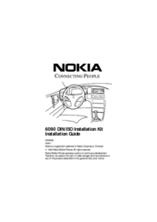 Nokia 6090 DIN/ISO Installation Manual