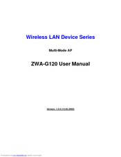 Ziwell Wireless LAN Device Series ZWA-G120 User Manual