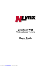 Nlynx OMNITERM WBT 2.1.0E User Manual