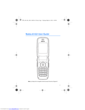 Nokia 6102i - Cell Phone 4.2 MB User Manual