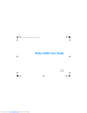 Nokia 6680 - Cell Phone 10 MB User Manual