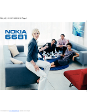 Nokia 6681 - Cell Phone 8 MB User Manual