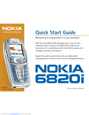 Nokia 6820i Quick Start Manual