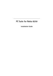 Nokia 8250 Software Manual