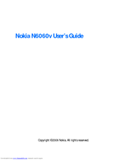 Nokia N6060v User Manual