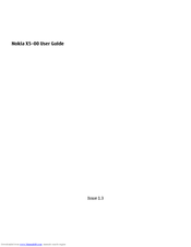 Nokia X5-00 User Manual