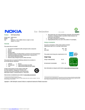 Nokia 5630 XpressMusic Declaration Of Conformity