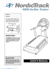 NordicTrack 9800 I Treadmill User Manual