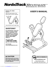 NordicTrack Revitalize Inversion System User Manual