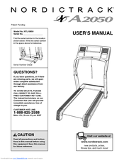 Nordictrack A2050 Treadmill Manuals ManualsLib