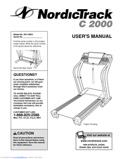 NordicTrack C 2000 NTL10841 User Manual
