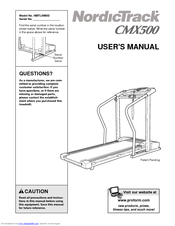 NordicTrack 585ex Treadmill User Manual