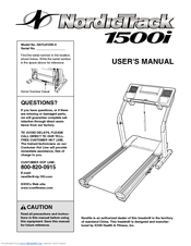 NordicTrack 1500i Treadmill User Manual