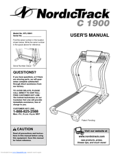 NordicTrack C 1900 Treadmill User Manual