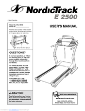 NordicTrack E 2500 User Manual