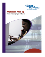 Nortel Meridian Mail 13 User Manual